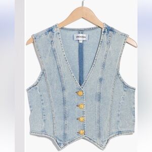 Light Blue Denim Vest size M